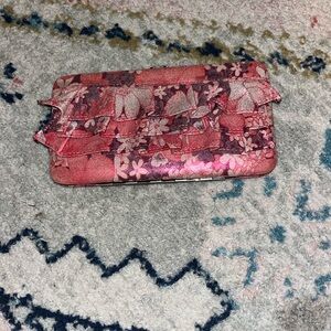 Pink glittered Wallet